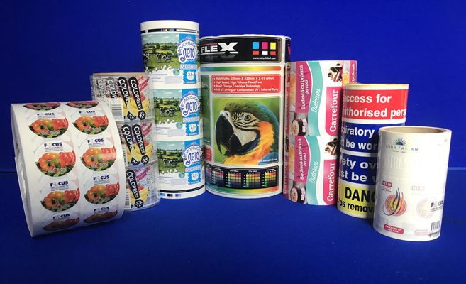 rolls of printed self adhesive labels